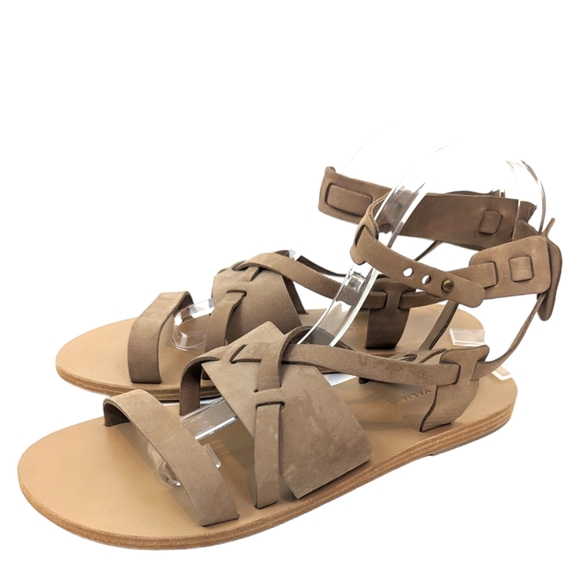 Anthropologie Shoes - Valia Gabriel Leather Strappy Sandals Anthropologie Womens 39 Hand Made Tan